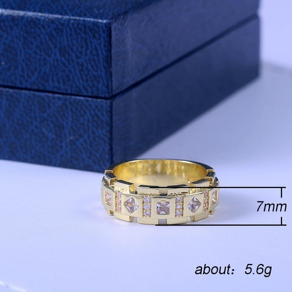 Latest Hot Tiny Zircon Stone Full Luxury Gold Ring for Women, INDN8243 - Picture 2 of 6